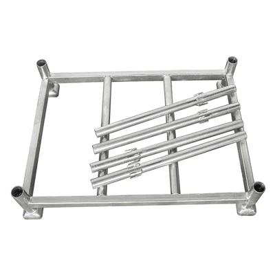 Težka zložljiva okrogla cevna paleta